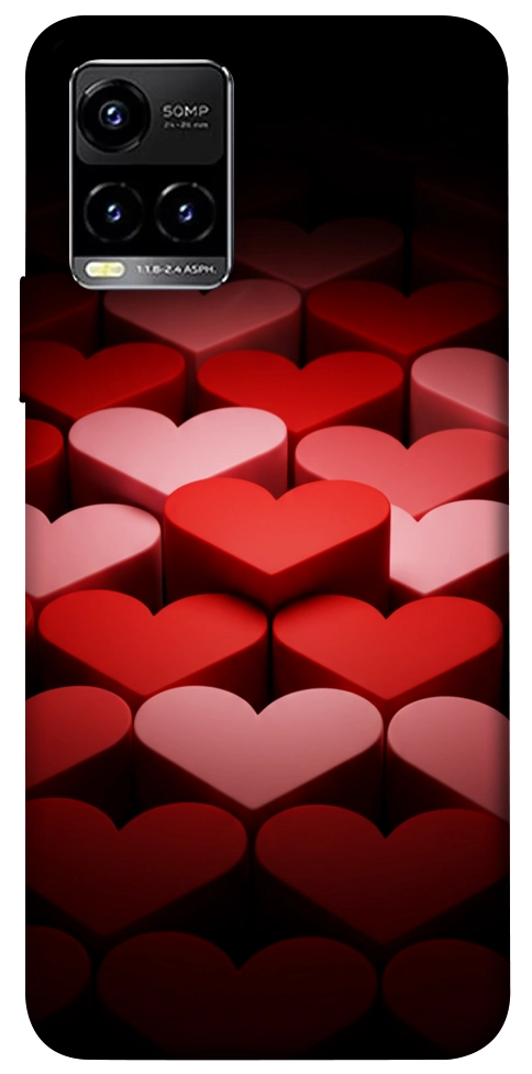 Чохол Hearts pattern для Vivo Y21