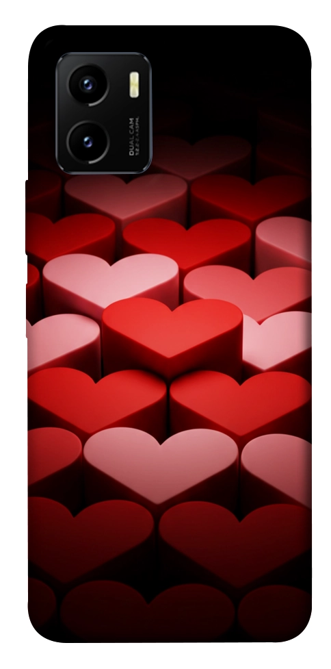 Чохол Hearts pattern для Vivo Y15s