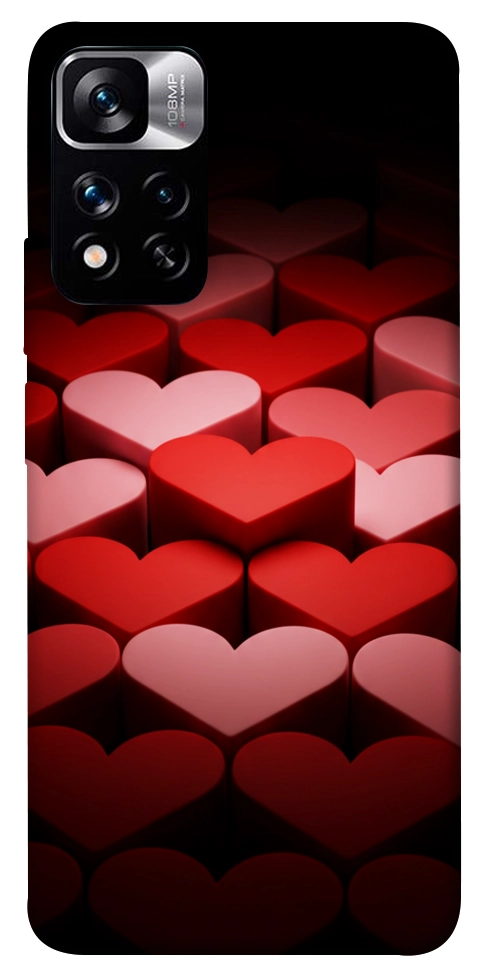 Чехол Hearts pattern для Xiaomi Redmi Note 11 5G