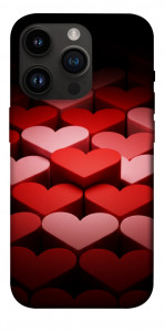 Чохол Hearts pattern для iPhone 14 Pro