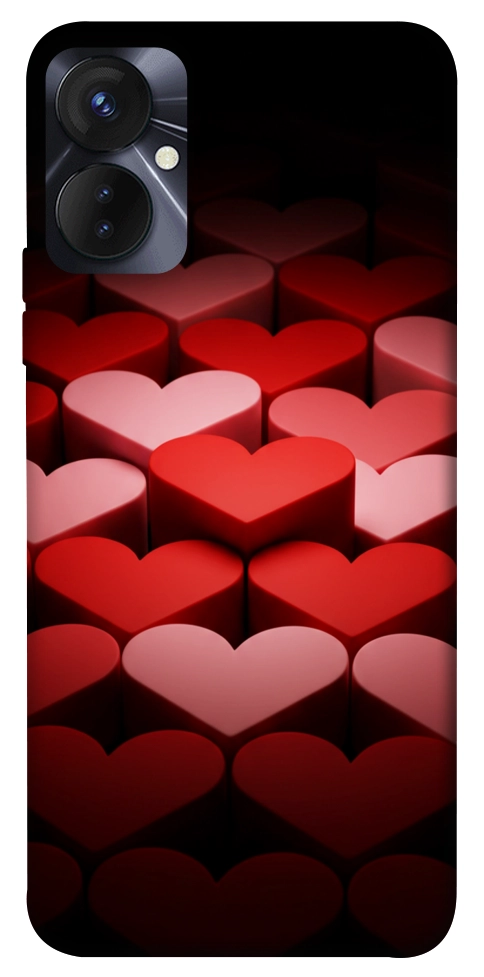 Чехол Hearts pattern для TECNO Spark 9 Pro