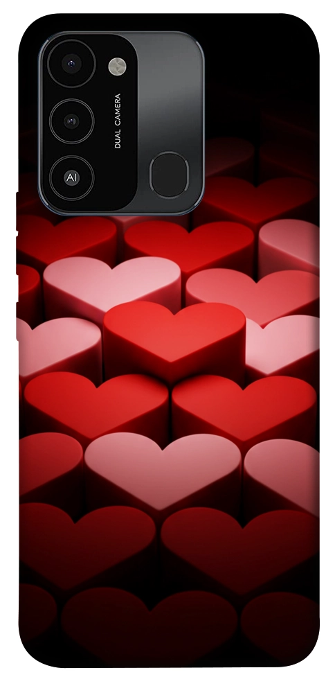 Чохол Hearts pattern для TECNO Spark 8C