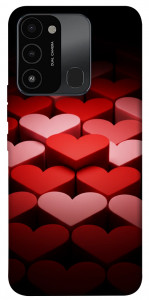 Чехол Hearts pattern для TECNO Spark 8C