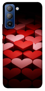 Чохол Hearts pattern для TECNO Pop 5 LTE