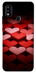 Чехол Hearts pattern для ZTE Blade A51