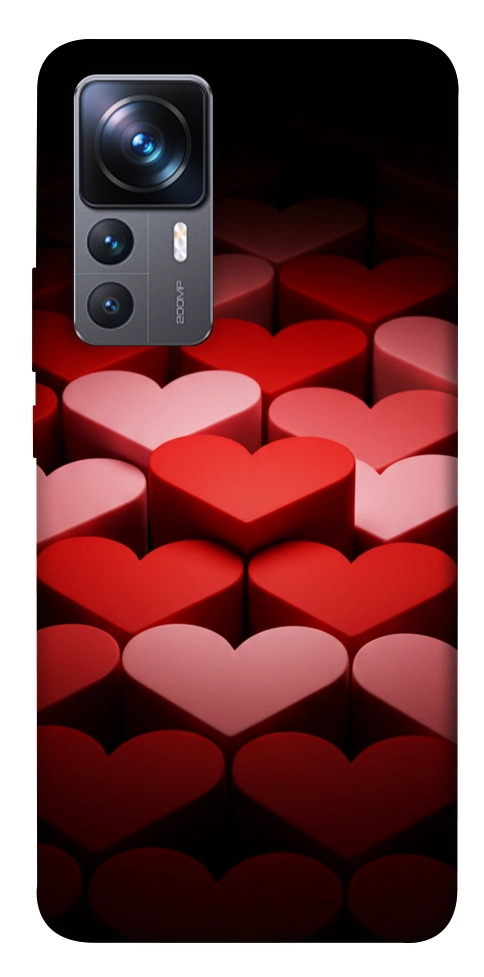 Чехол Hearts pattern для Xiaomi 12T