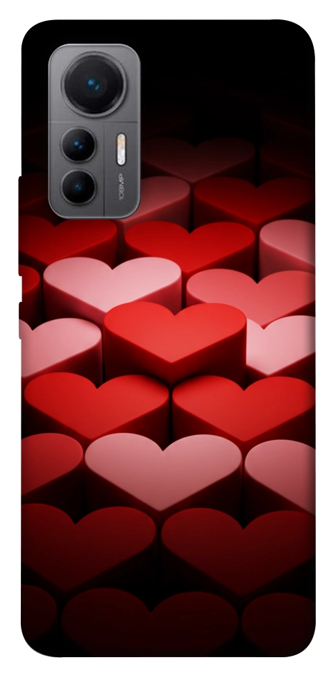 Чохол Hearts pattern для Xiaomi 12 Lite