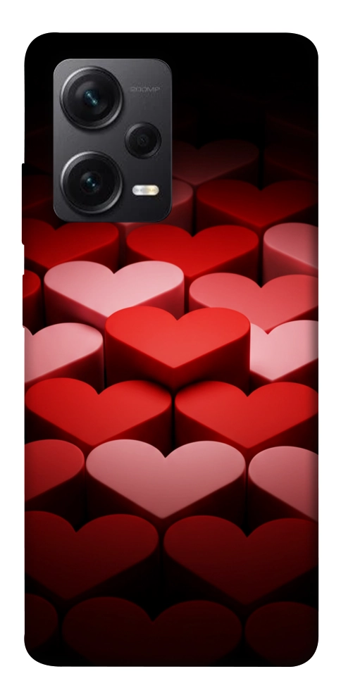 Чехол Hearts pattern для Xiaomi Redmi Note 12 Pro 5G