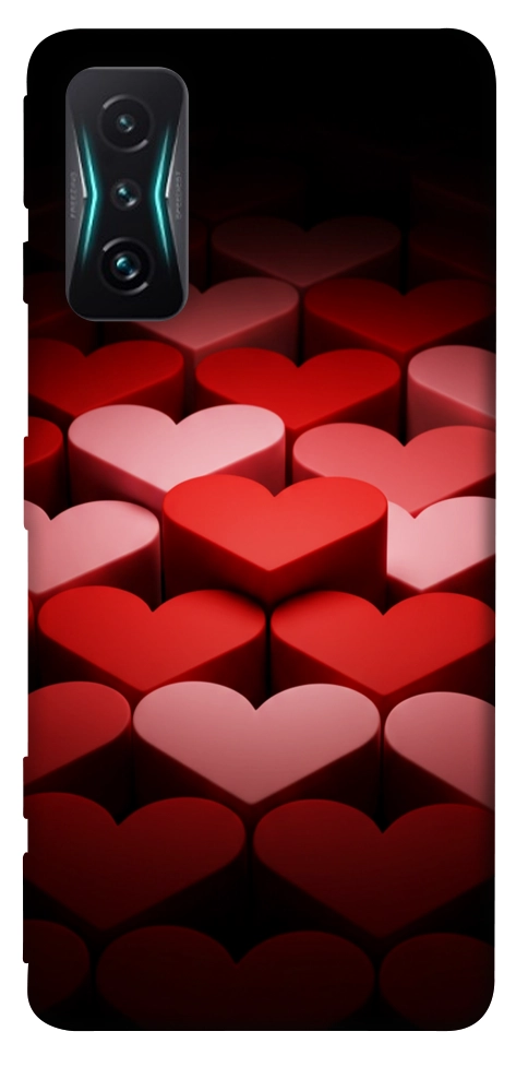 Чохол Hearts pattern для Xiaomi Redmi K50 Gaming