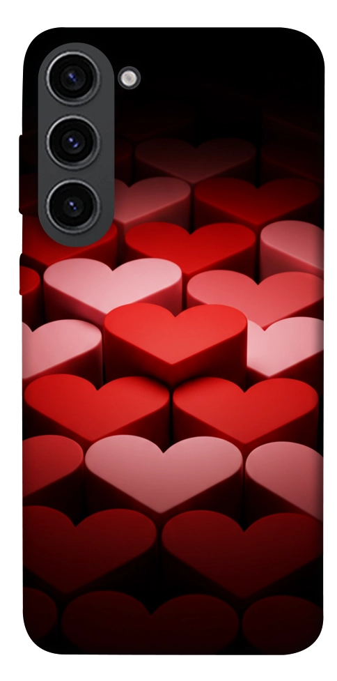 Чохол Hearts pattern для Galaxy S23