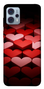 Чохол Hearts pattern для Motorola Moto G23