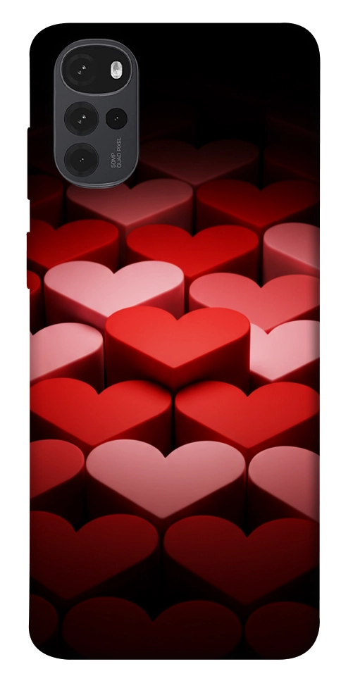 Чехол Hearts pattern для Motorola Moto G22