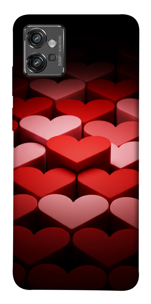 Чехол Hearts pattern для Motorola Moto G32