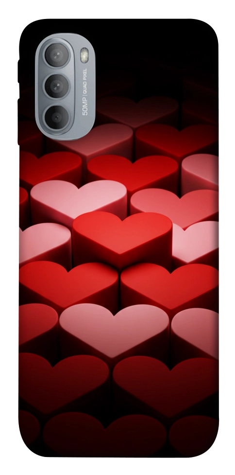 Чехол Hearts pattern для Motorola Moto G31