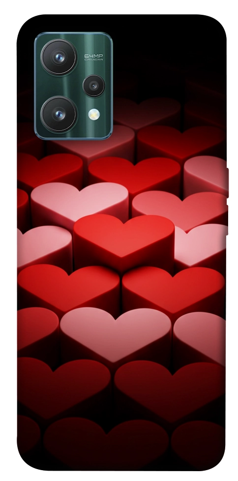 Чохол Hearts pattern для Realme 9 Pro