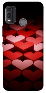 Чохол Hearts pattern для Nokia G11 Plus