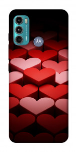 Чехол Hearts pattern для Motorola Moto G60