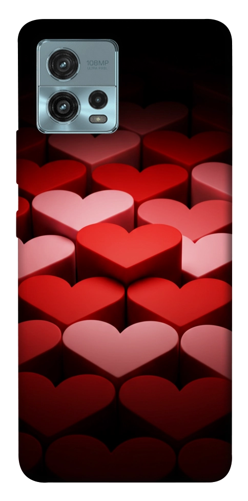 Чехол Hearts pattern для Motorola Moto G72