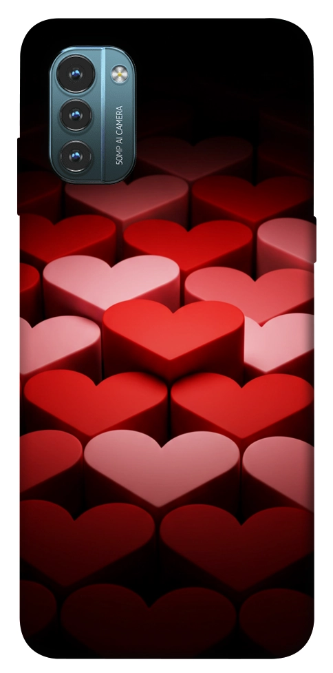 Чехол Hearts pattern для Nokia G21