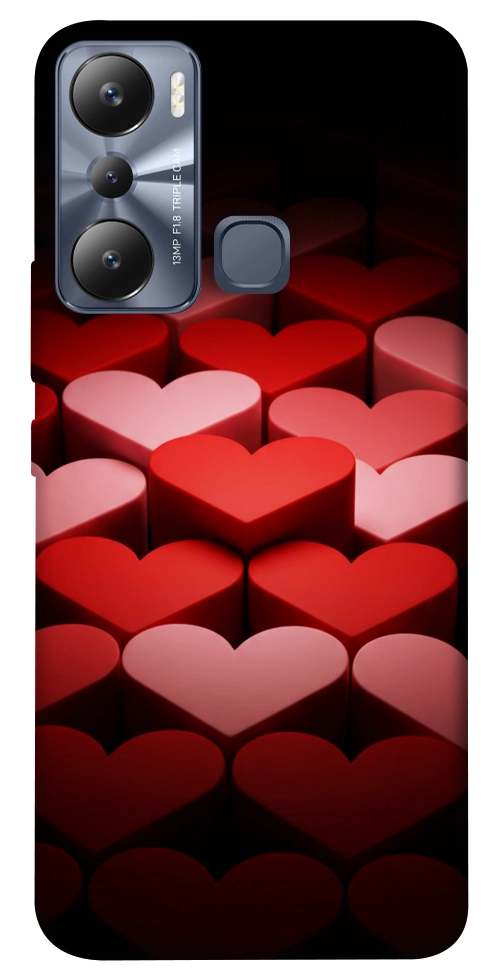 Чохол Hearts pattern для Infinix Hot 20i