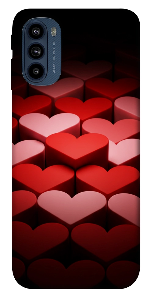 Чехол Hearts pattern для Motorola Moto G41