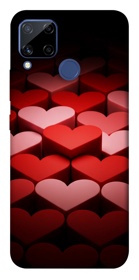 Чехол Hearts pattern для Realme C15