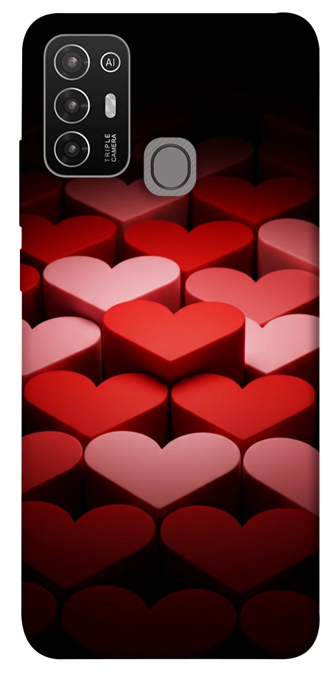 Чохол Hearts pattern для ZTE Blade A52