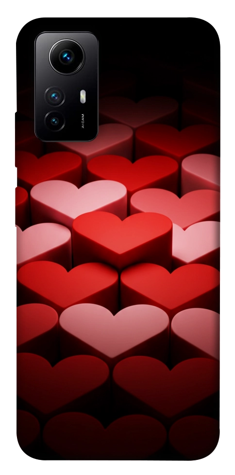 Чехол Hearts pattern для Xiaomi Redmi Note 12S