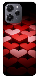 Чехол Hearts pattern для Xiaomi Redmi 12