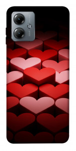 Чохол Hearts pattern для Motorola Moto G14