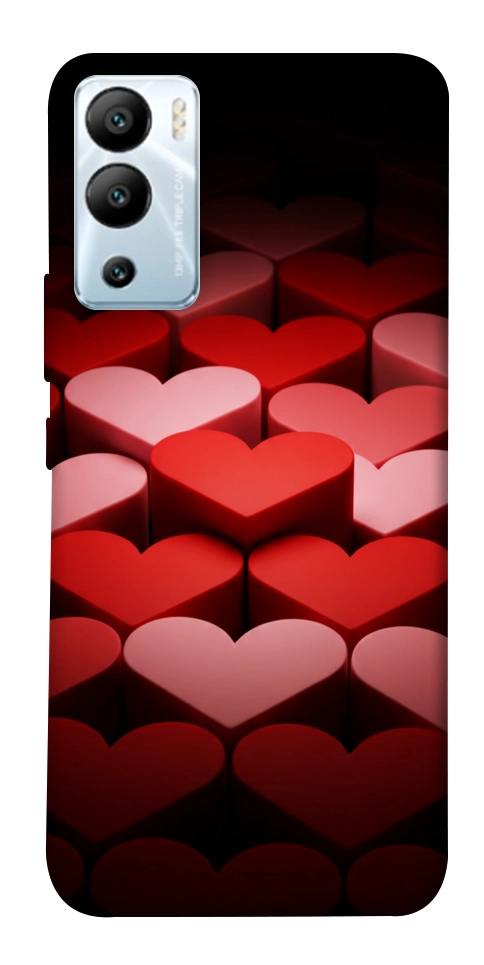 Чехол Hearts pattern для Infinix Hot 12i