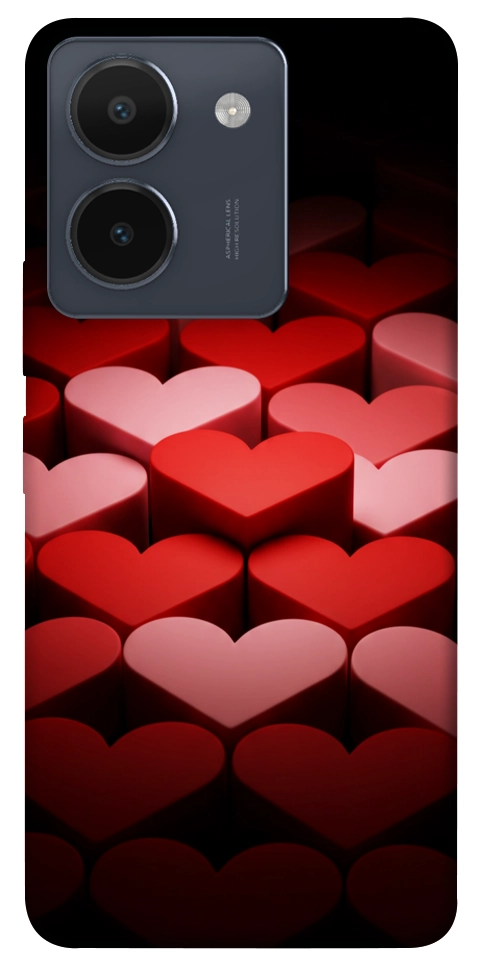 Чехол Hearts pattern для Vivo Y36