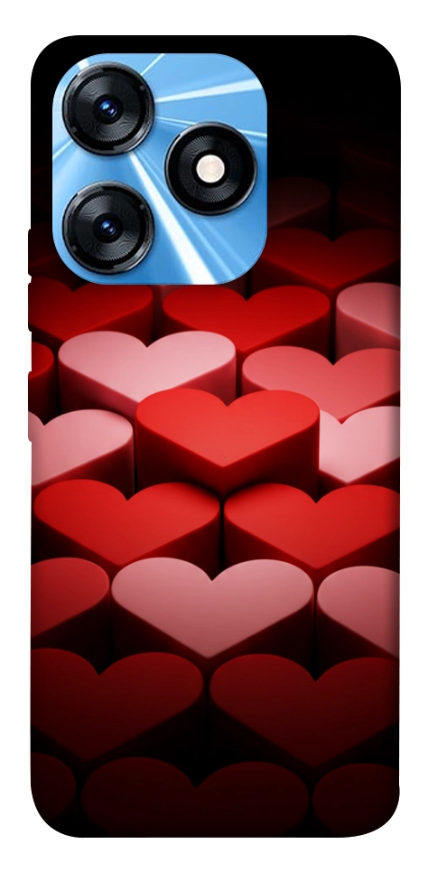 Чохол Hearts pattern для TECNO Spark 10