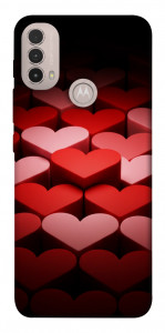 Чохол Hearts pattern для Motorola Moto E30