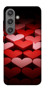 Чохол Hearts pattern для Galaxy S24+