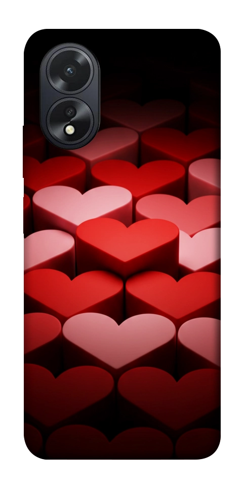 Чехол Hearts pattern для Oppo A38