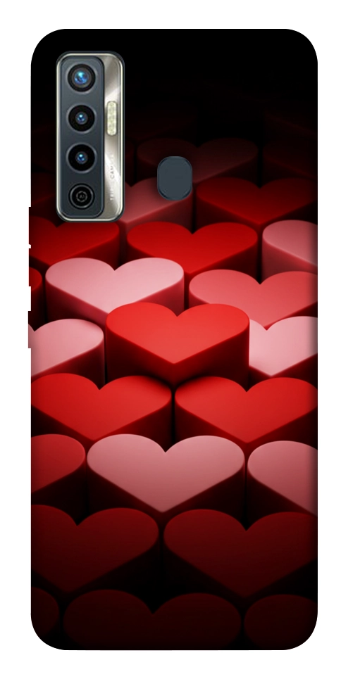 Чехол Hearts pattern для TECNO Camon 17