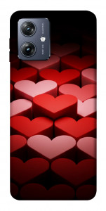 Чохол Hearts pattern для Motorola Moto G54