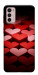 Чохол Hearts pattern для Motorola Moto G42