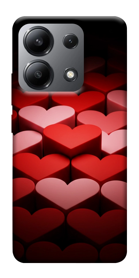 Чохол Hearts pattern для Xiaomi Redmi Note 13 4G