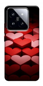 Чехол Hearts pattern для Xiaomi 14 Pro