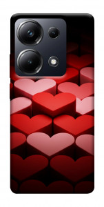 Чехол Hearts pattern для Xiaomi Poco M6