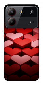 Чохол Hearts pattern для ZTE Blade A54 4G