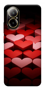 Чехол Hearts pattern для Realme C67 4G