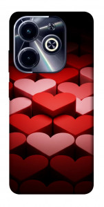 Чехол Hearts pattern для Infinix Hot 40i