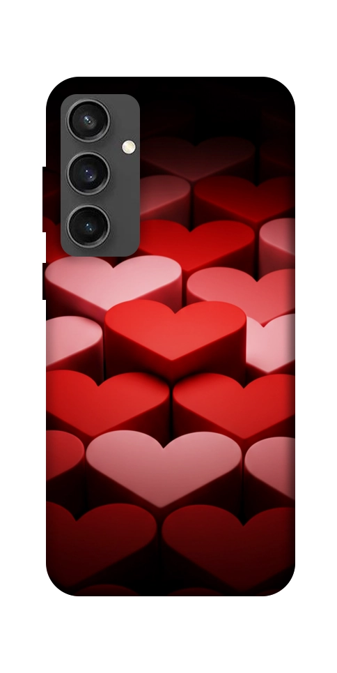 Чехол Hearts pattern для Galaxy S24 FE