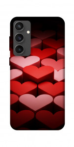 Чохол Hearts pattern для Galaxy S24 FE