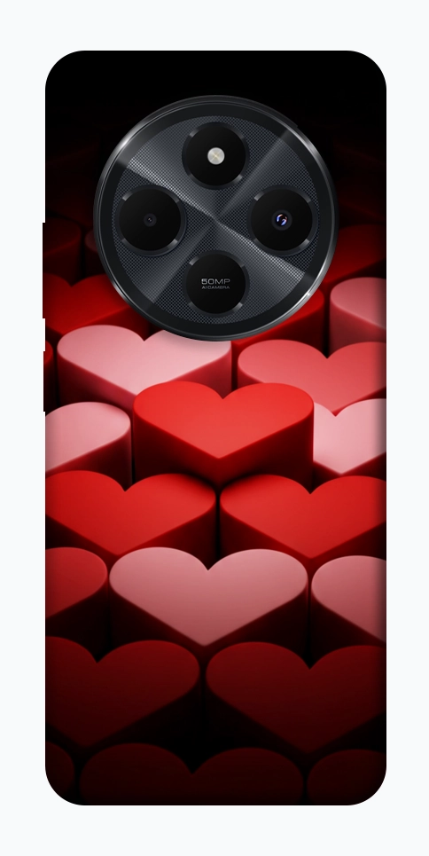 Чехол Hearts pattern для Xiaomi Redmi 14C