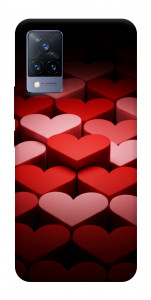 Чехол Hearts pattern для Vivo V21