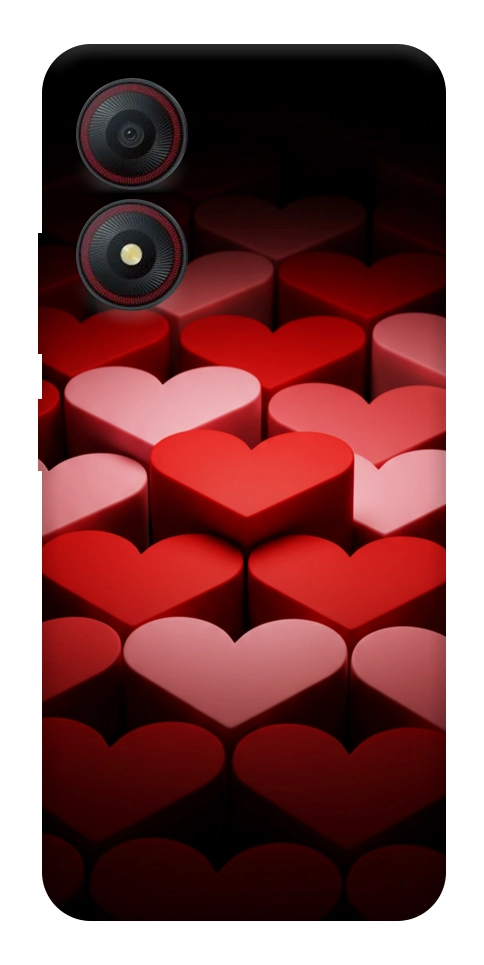 Чехол Hearts pattern для ZTE Blade A34 4G